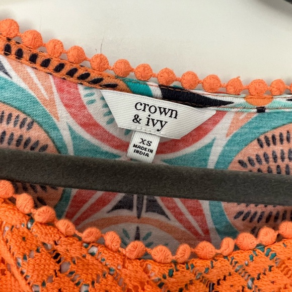 NWT tank w/ crochet detailing - Picture 3 of 4